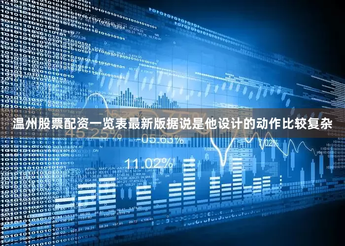 温州股票配资一览表最新版据说是他设计的动作比较复杂