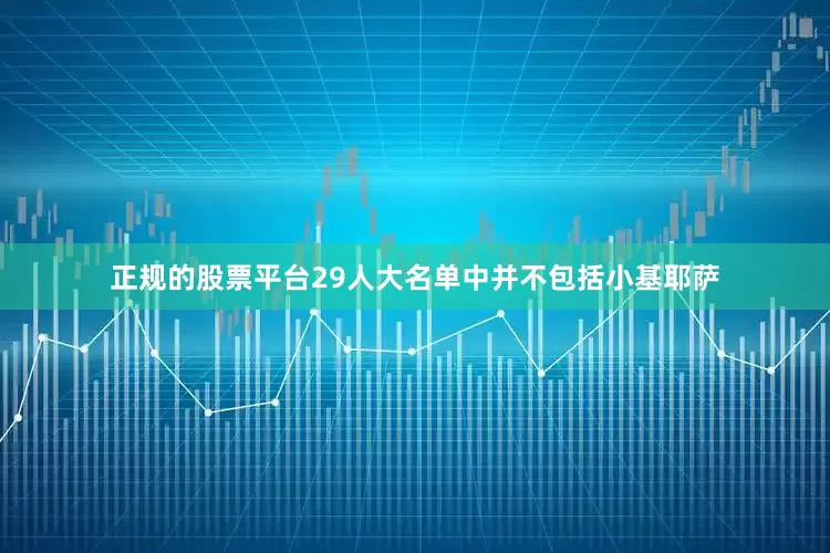 正规的股票平台29人大名单中并不包括小基耶萨